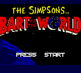 The Simpsons - Bart vs. The World Title Screen